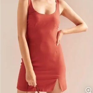 Abercrombie & Fitch 90s Slip Dress in red